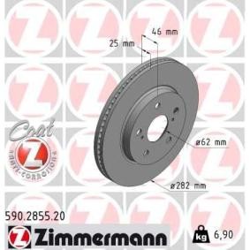 Bremsscheibe 590.2855.20 von ZIMMERMANN günstig für 61,13 € online kaufen