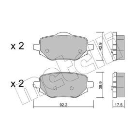 Compre Pastilhas de travão da METELLI 22-1323-0 a um preço baixo por 25,04 €