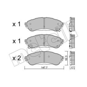 Compre Pastilhas de travão da METELLI 22-1344-0 a um preço baixo por 29,98 €