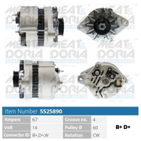 Lichtmaschine 5525890 von MEAT & DORIA günstig für 197,45 € online kaufen