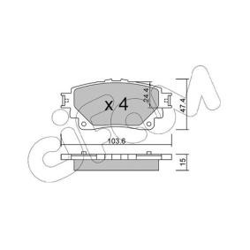 Acquista Kit pastiglie freni da CIFAM 822-1290-0 a buon mercato per soli 26,71 €