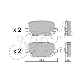 Acquista Kit pastiglie freni da CIFAM 822-1331-0 a buon mercato per soli 37,40 €