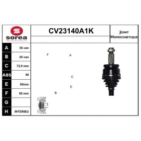 Acquista Kit giunti semiasse da EAI CV23140A1K a buon mercato per soli 67,42 €