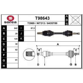 Antriebswelle T98643