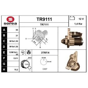 Köp Startmotor av SNRA TR9111 till det låga priset 1991,92 kr