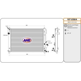 Acquista Radiatore motore da AHE 107.039/A a buon mercato per soli 160,68 €