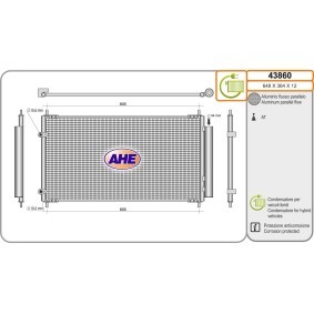 Klimakondensator 43860 für TOYOTA