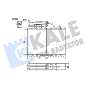 Acquista Scambiatore calore per riscaldamento abitacolo da KALE OTO RADYATOR 346465 a buon mercato per soli 38,54 €