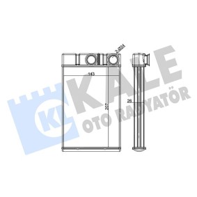 Acquista Radiatore riscaldamento da KALE OTO RADYATOR online per INSIGNIA Mk II (B) Station wagon a prezzi moderati