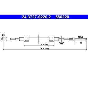 Handbremsseil 24.3727-0220.2