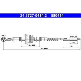 Handbremsseil 24.3727-0414.2