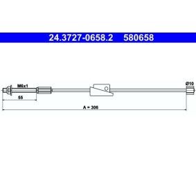 Handbremsseil 24.3727-0658.2