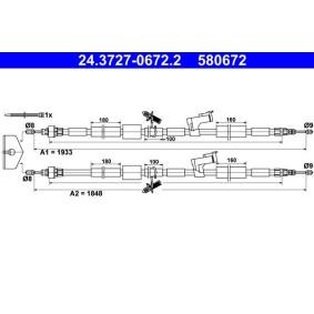 Handbremsseil 24.3727-0672.2