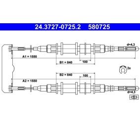 Handbremsseil 24.3727-0725.2