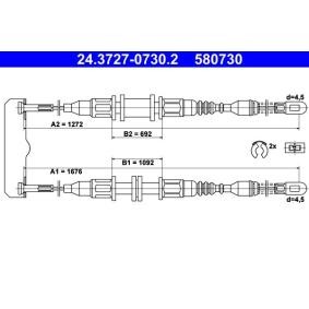 Handbremsseil 24.3727-0730.2
