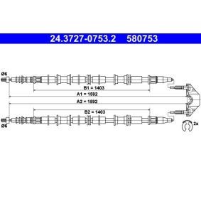 Handbremsseil 24.3727-0753.2 von ATE günstig für 38,62 € online kaufen