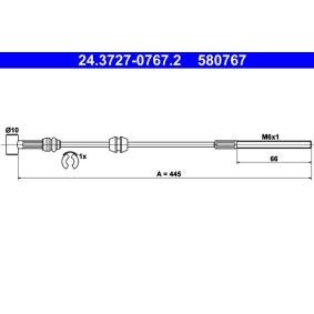 Handbremsseil für VAUXHALL von ATE