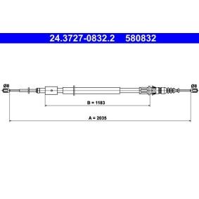 Handbremsseil 24.3727-0832.2