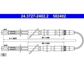 Handbremsseil 24.3727-2402.2