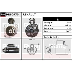 Anlasser für RENAULT TRUCKS von DELCO REMY