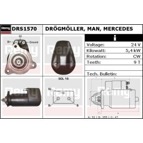 Köp Startmotor av DELCO REMY DRS1570 till det låga priset 11360,64 kr