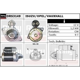 Anlasser für ISUZU von DELCO REMY
