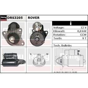 Anlasser für ROVER von DELCO REMY