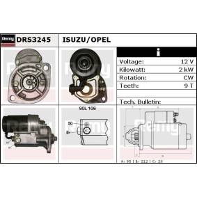 Anlasser für ISUZU von DELCO REMY