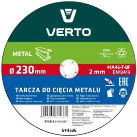 Compre Disco de corte, rebarbadora da VERTO 61H536 a um preço baixo por 3,45 €