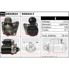 Anlasser für DACIA von DELCO REMY