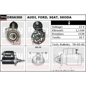 Anlasser für SKODA von DELCO REMY