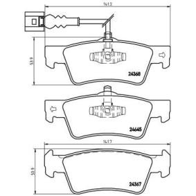 Acquista Kit pastiglie freni da BREMBO P 24 257E a buon mercato per soli 147,89 €