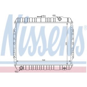 Achetez des Radiateur du moteur NISSENS 60851 à prix pour 350,47 €