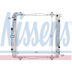 Acquista Radiatore motore da NISSENS 62599 a buon mercato per soli 592,80 €