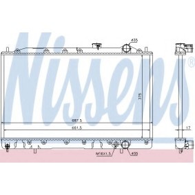 Kühler, Motorkühlung von NISSENS