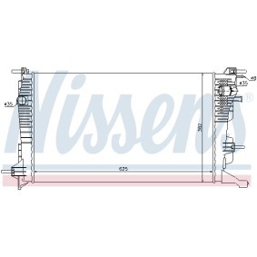 Achetez des Radiateur du moteur NISSENS 637608 à prix pour 100,06 €