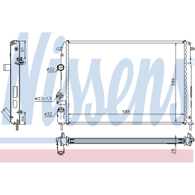 Achetez des Radiateur du moteur NISSENS 63896 à prix pour 91,53 €