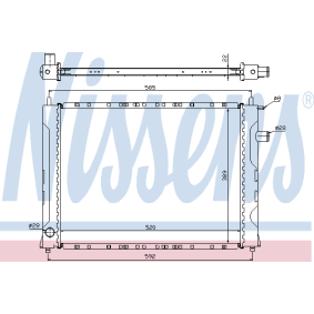 Achetez des Radiateur du moteur NISSENS 64211A à prix pour 132,17 €