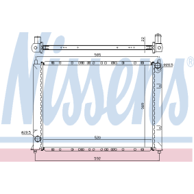 Achetez des Radiateur du moteur NISSENS 64307 à prix pour 213,30 €