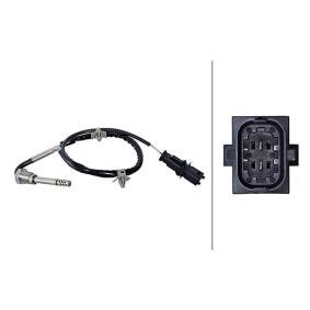 Compre Sensor, temperatura dos gases de escape de HELLA online para Cascada Cabrio (W13) a preços moderados