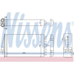 Acquista Scambiatore calore per riscaldamento abitacolo da NISSENS 70015 a buon mercato per soli 56,36 €