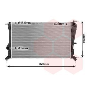 Kjøp Radiator, motorkjøling av VAN WEZEL 43012715 til den lave prisen 1335,83 NOK
