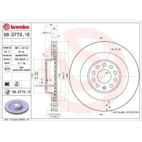 Bremsscheiben und -beläge für TESLA von BREMBO
