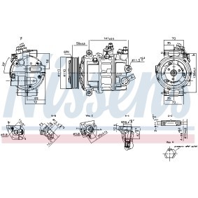Compre Compressor, ar condicionado da NISSENS 890893 a um preço baixo por 325,10 €