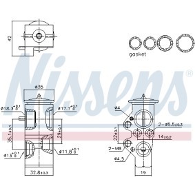 Compre Válvula de expansión de aire acondicionado de NISSENS online para FABIA Ranchera familiar (NJ5) a precios moderados