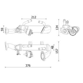 Köp EGR kylare av MAHLE ORIGINAL CE 47 000P till det låga priset 4341,89 kr