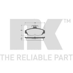 Acquista Kit pastiglie freni da NK 222541 a buon mercato per soli 63,72 €