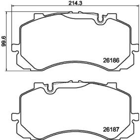 Bremsbeläge 8DB 355 040-241 für BENTLEY
