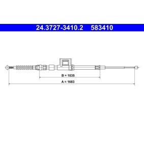 Acquista Cavo freno a mano da ATE online per Leon Van / Hatchback (5F1) a prezzi moderati