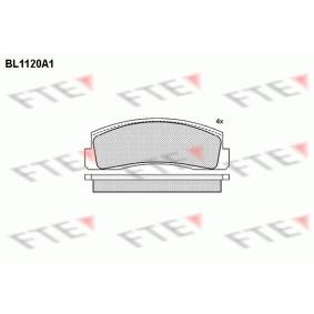 Compre Pastilhas de travão de FTE online para NIVA II Veículo todo-terreno fechado (2123) a preços moderados